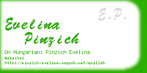 evelina pinzich business card